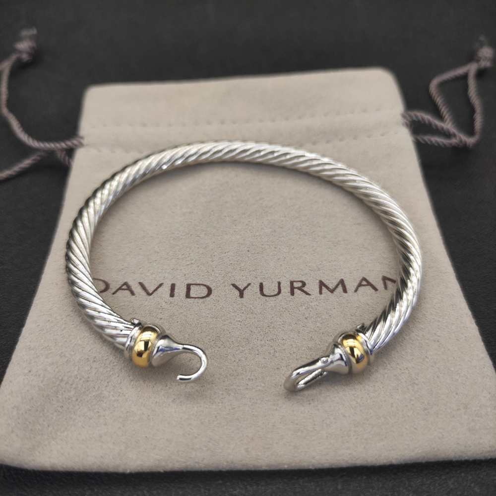 David Yurman 5mm two-tone hook bracelet